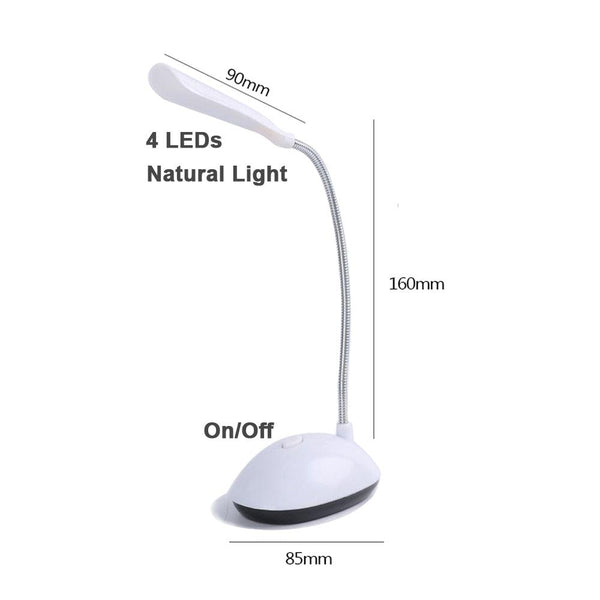 Table Lamp For Study LED Desk Lamp 3XAAA Battery Not Include Dimmable Mini Table Top Lantern Cute Book Light Office Smart Decorative Table Lamp Cute Study Lamps for Bedroom Décor