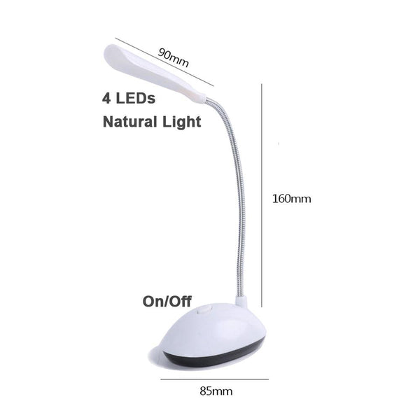 Table Lamp For Study LED Desk Lamp 3XAAA Battery Not Include Dimmable Mini Table Top Lantern Cute Book Light Office Smart Decorative Table Lamp Cute Study Lamps for Bedroom Décor