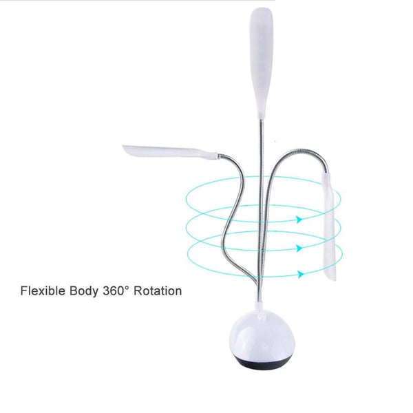 Table Lamp For Study LED Desk Lamp 3XAAA Battery Not Include Dimmable Mini Table Top Lantern Cute Book Light Office Smart Decorative Table Lamp Cute Study Lamps for Bedroom Décor