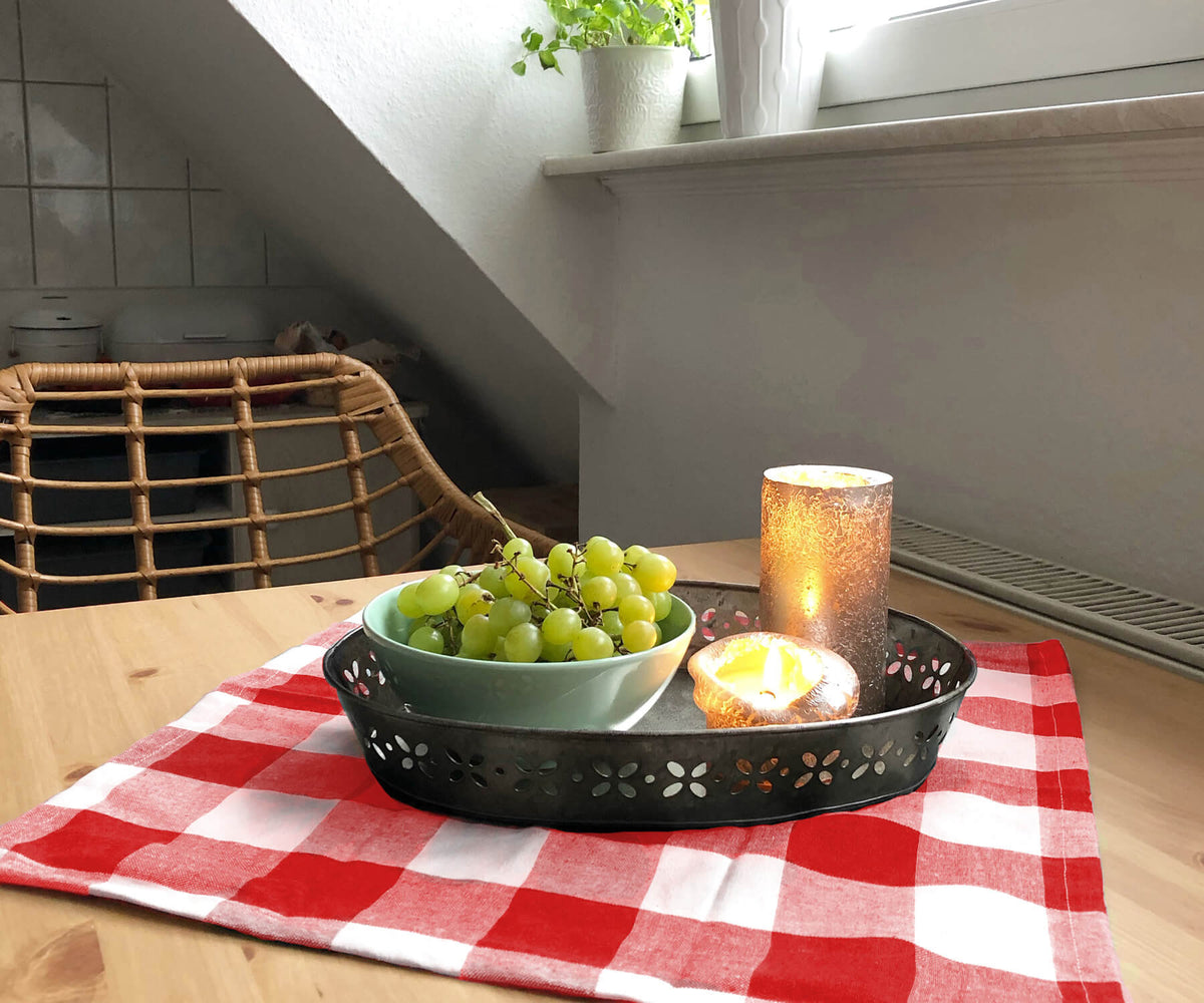 Cotton Napkins - Plaid Cloth Napkins