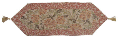 DaDa Bedding Floral Nature Garden Beige Orange Spices Tapestry Table Runner (10072)