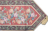 DaDa Bedding Romantic Floral Field of Roses Burgundy Red Tapestry Table Runner (5594)