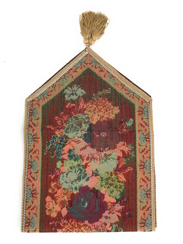 DaDa Bedding Breath of Spring Colorful Floral Beige Brown Tapestry Dining Table Runner (3089)