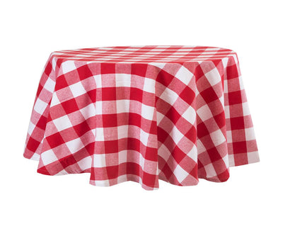 Round Tablecloth - Plaid Tablecloths