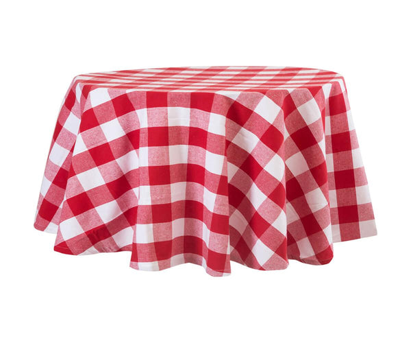 Round Tablecloth - Plaid Tablecloths