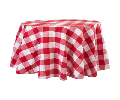 Round Tablecloth - Buffalo Plaid Table cloths