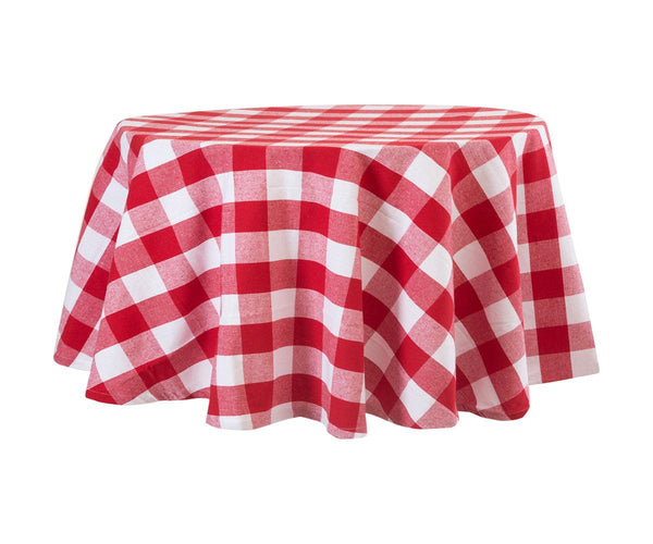 Round Tablecloth - Buffalo Plaid Table cloths