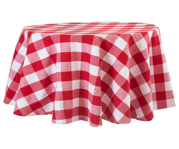 Round Tablecloth - Plaid Tablecloths