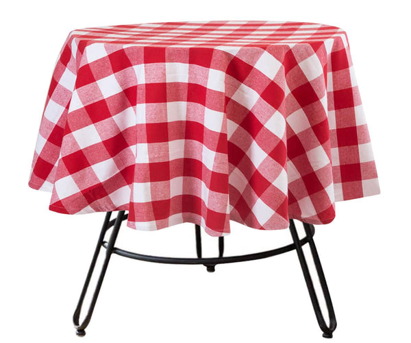 Round Tablecloth - Plaid Tablecloths