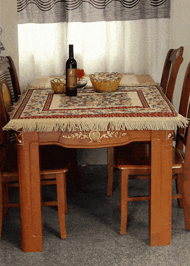 Tache Festive Red Yuletide Blooms Tablecloths