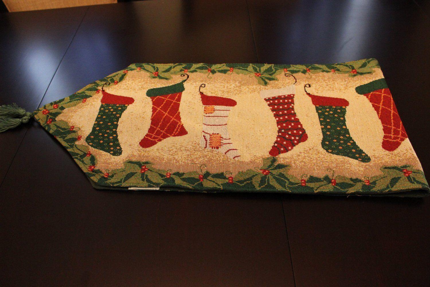 Tache Hang My Stockings By the Fireplace Table Runners