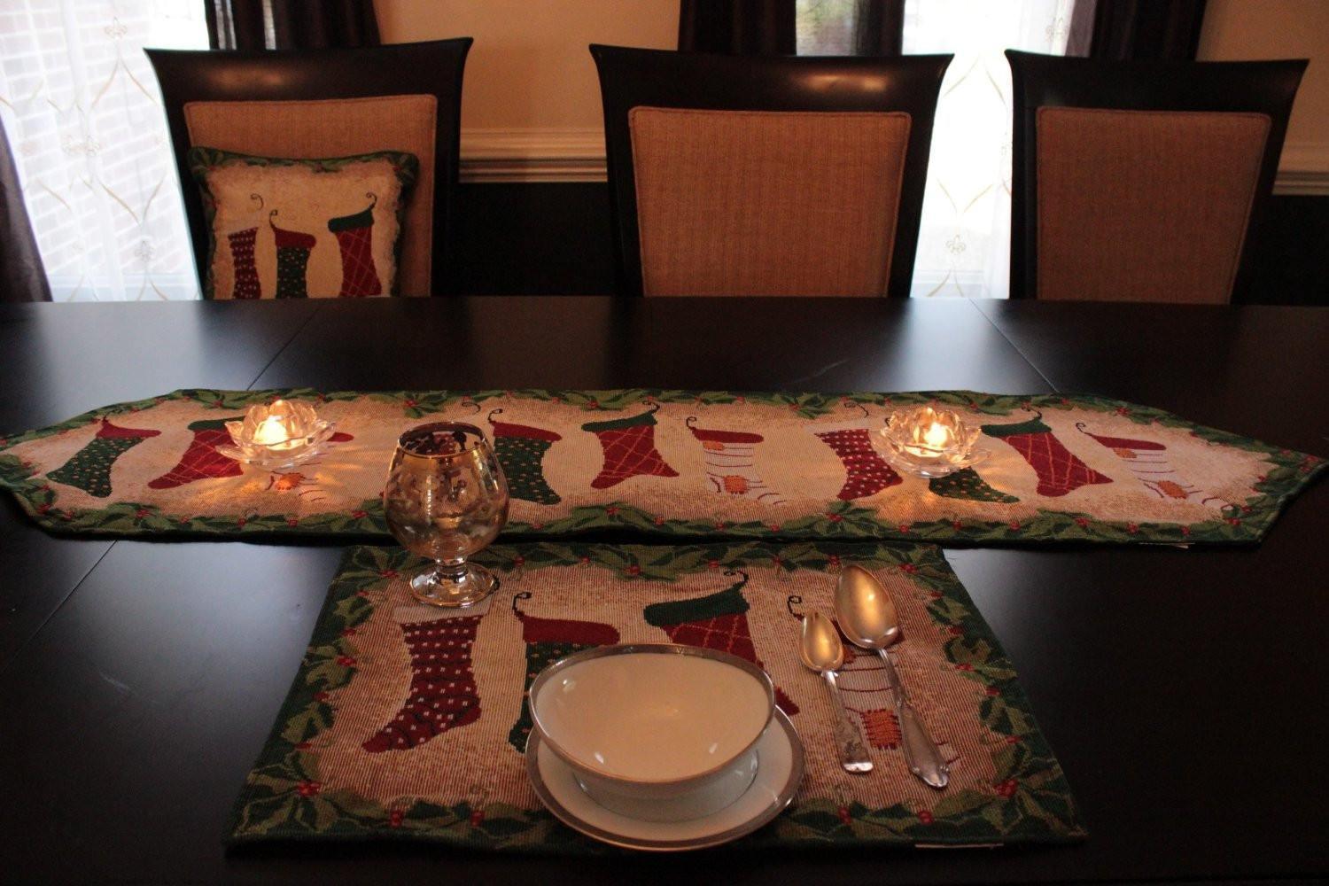 Tache Hang My Stockings By the Fireplace Table Runners