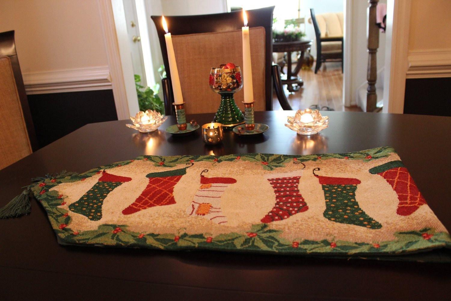 Tache Hang My Stockings By the Fireplace Table Runners
