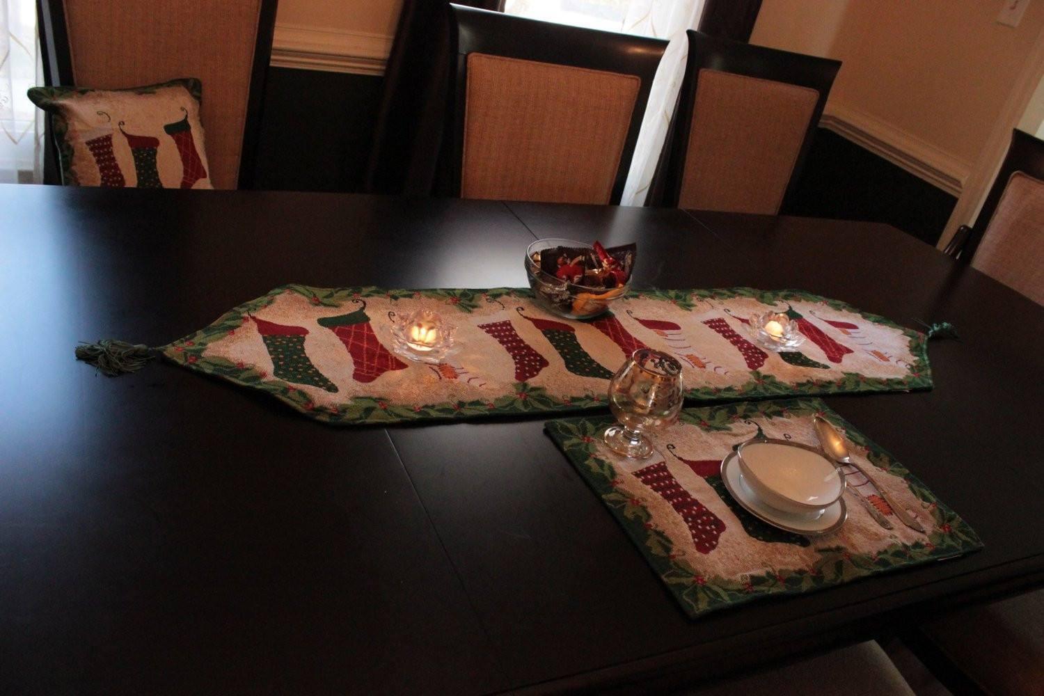 Tache Hang My Stockings By the Fireplace Table Runners