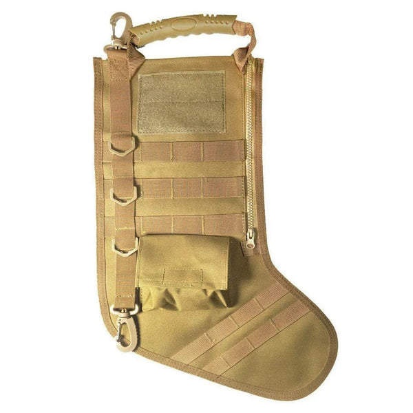 Tactical Christmas Stocking Bag Ruck up Hanging Santa Stocking Christmas Decoration Gifts Stocking Bag