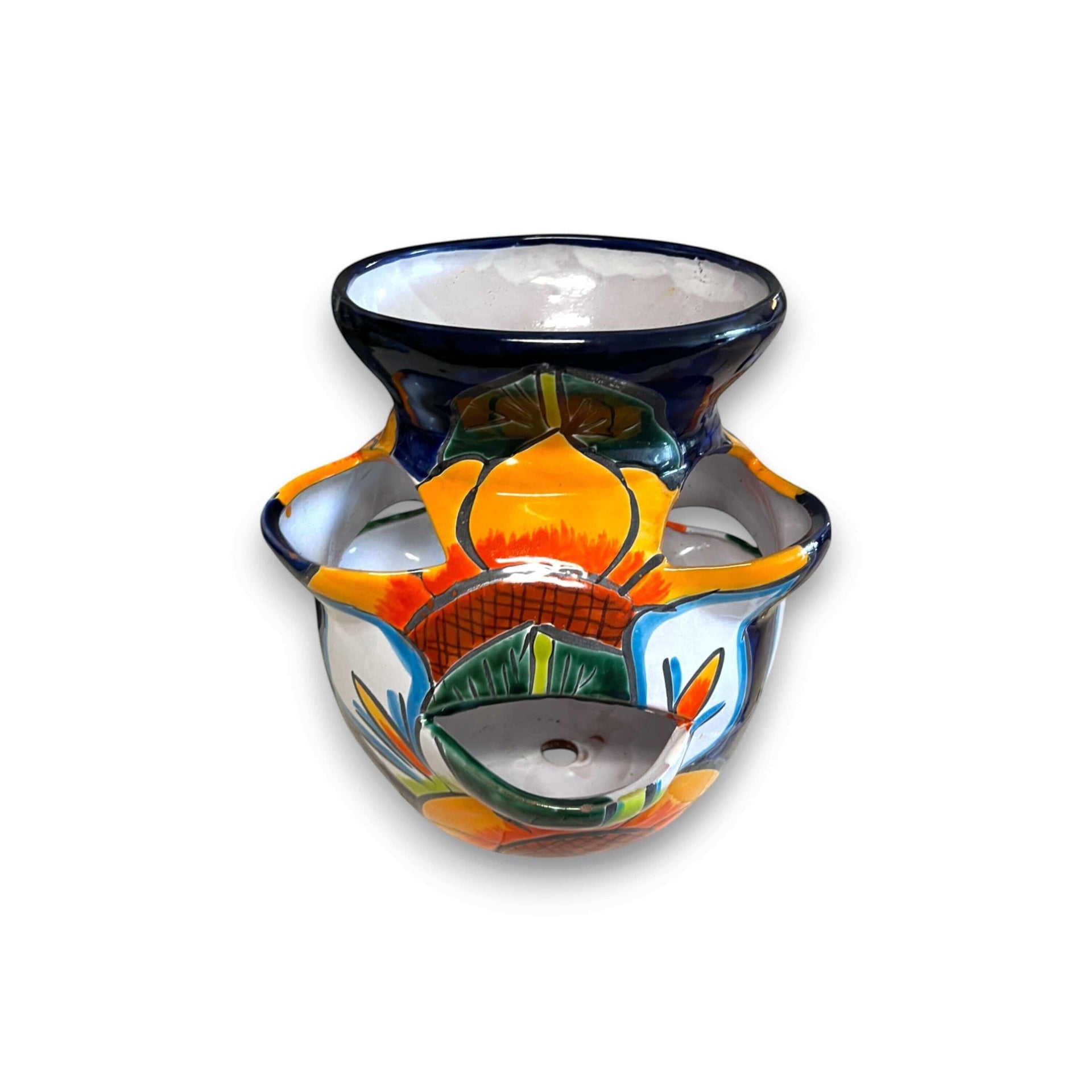 Talavera Strawberry Planter | Sunflower Lily Design