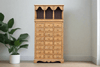 Tall Inlaid Apothecary Arch Dresser