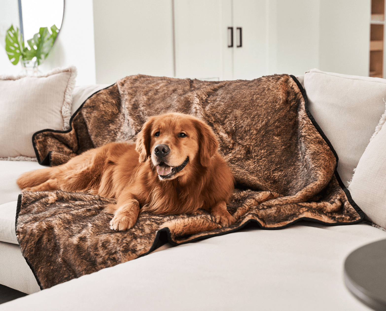PupProtector™ Summer Short Fur Waterproof Throw Blanket - Sable Tan