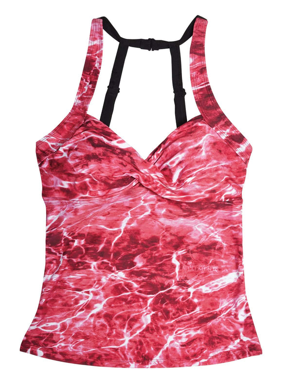 Women's Camo Tankini Swimsuit - Anemone Black Hunting Swimwear - Wilderness Dreams