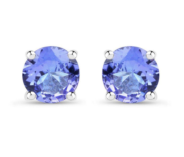 925 Sterling Silver Genuine Tanzanite Gemstone Earrings - Gifts for You 'n Me