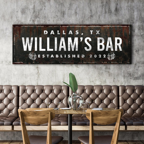 Rustic Bar Sign