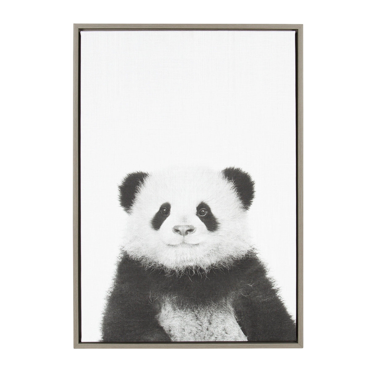 Sylvie Panda Framed Canvas by Simon Te Tai