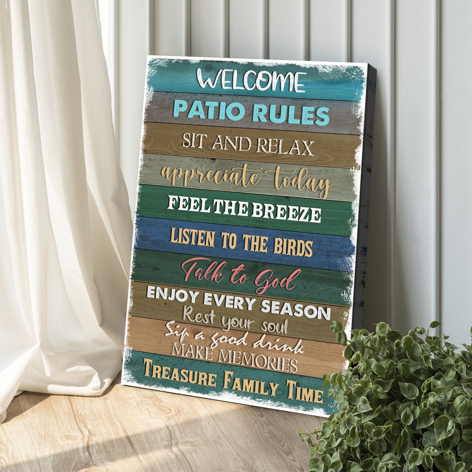 Patio Rules Sign