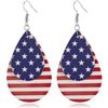 Teardrop National Flag 4th of July Dangle Earrings