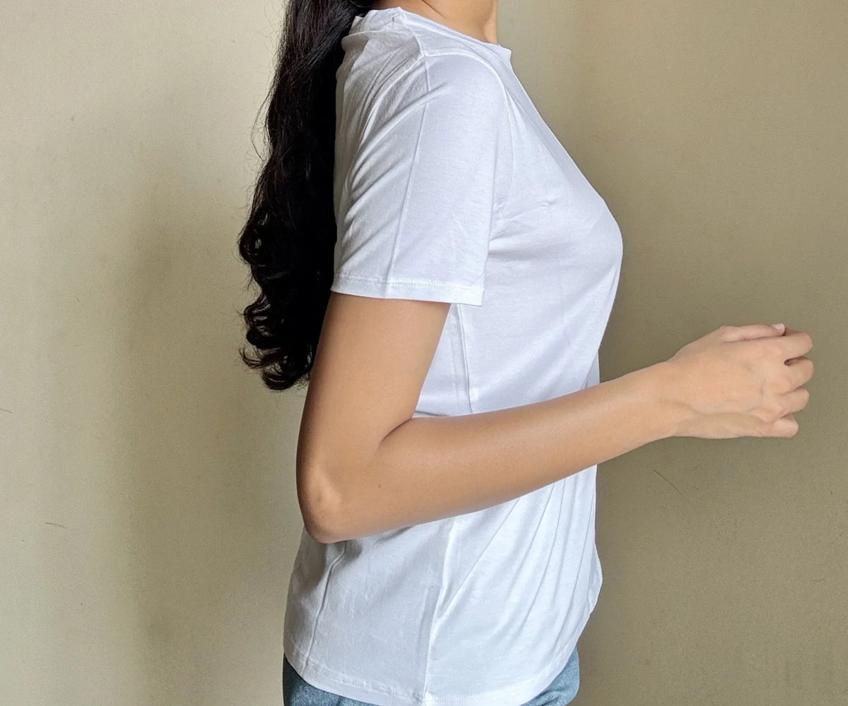 T Shirts for Women - White Tee - Black Tee - Bamboo T Shirts