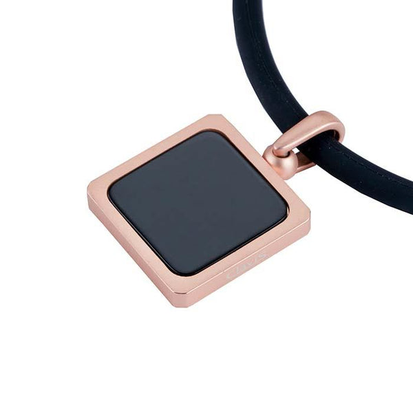 Tera High Power Gauss Magnetic Therapy Necklace - Black Rose Gold