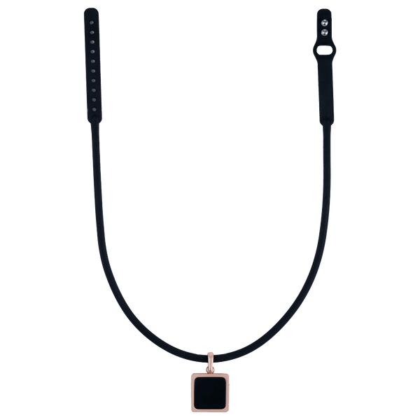Tera High Power Gauss Magnetic Therapy Necklace - Black Rose Gold