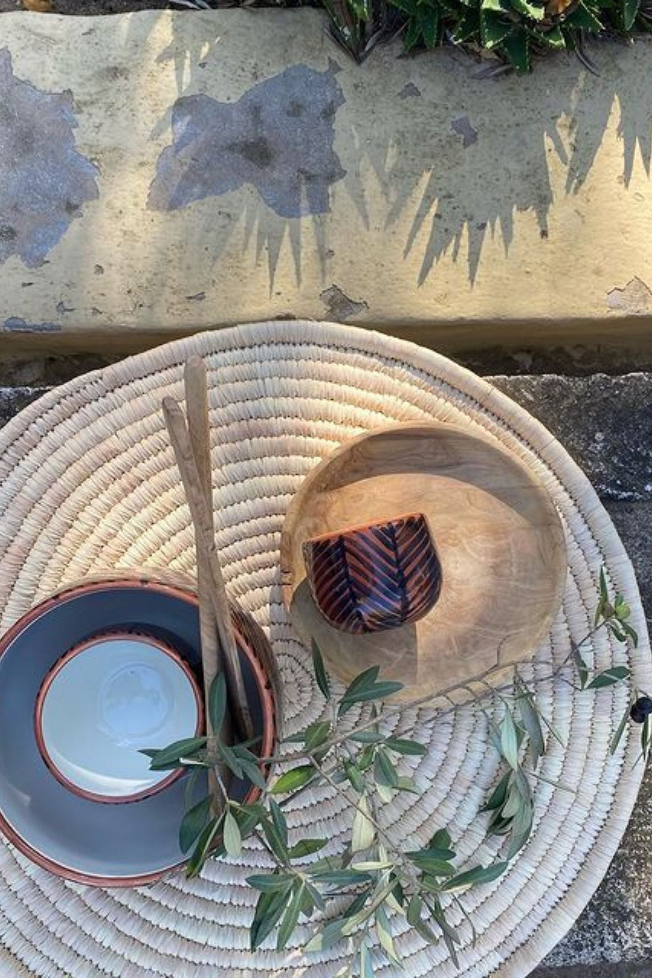 Terracotta Ceramic Serving Bowl Set of 3