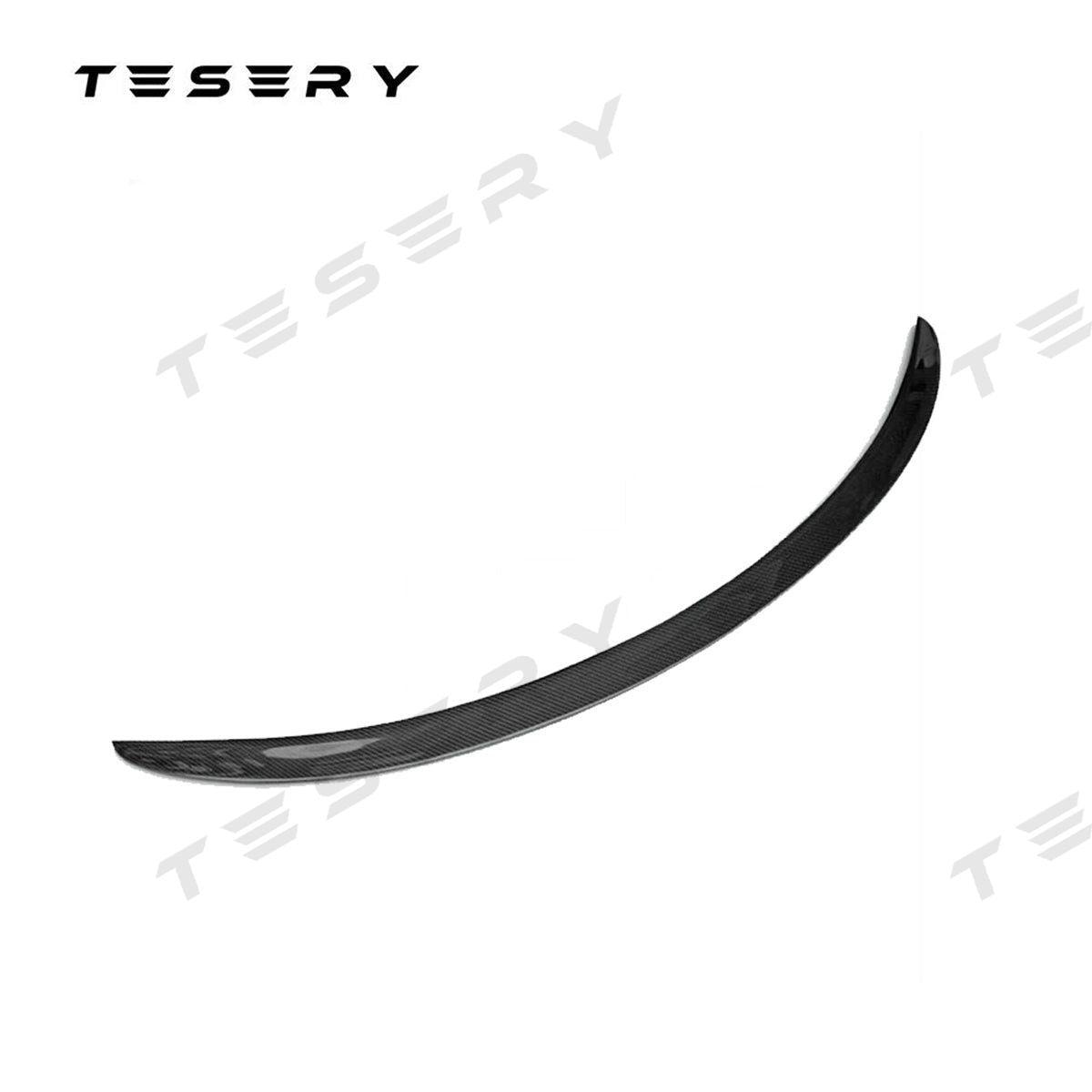 TESERY Spoiler Performance Style for Model Y / Model 3 Highland - Dry Carbon Fiber Exterior Mods