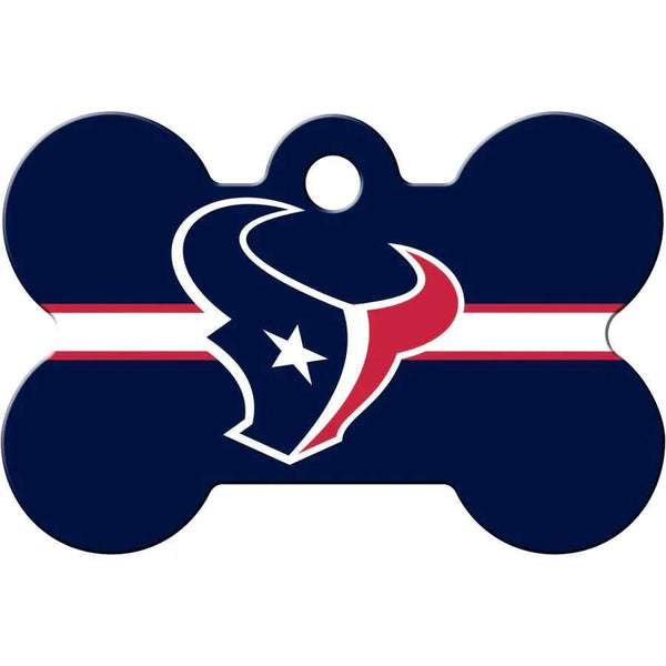 Houston Texans NFL Pet ID Tag - Large Bone - Gifts for You 'n Me
