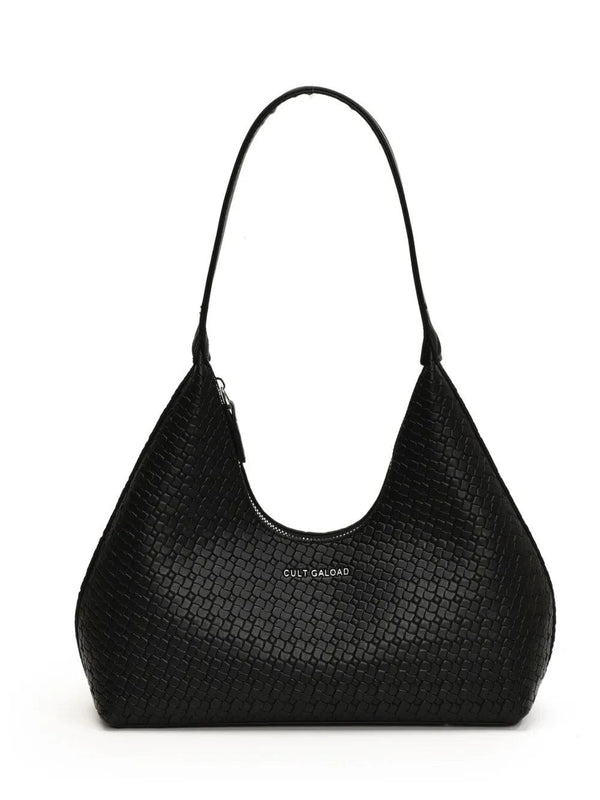 Texture PU Leather Shoulder Bag