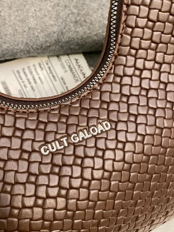 Texture PU Leather Shoulder Bag