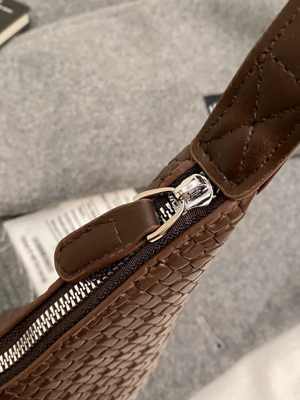 Texture PU Leather Shoulder Bag