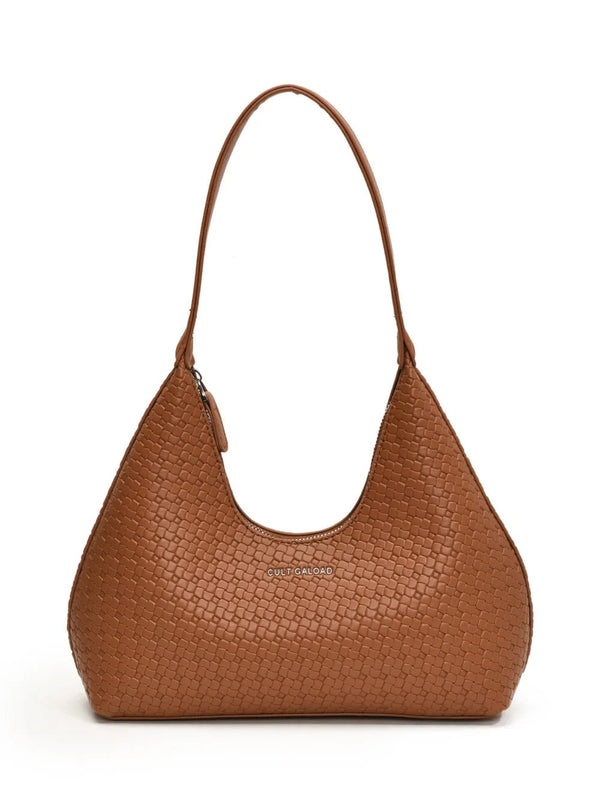 Texture PU Leather Shoulder Bag