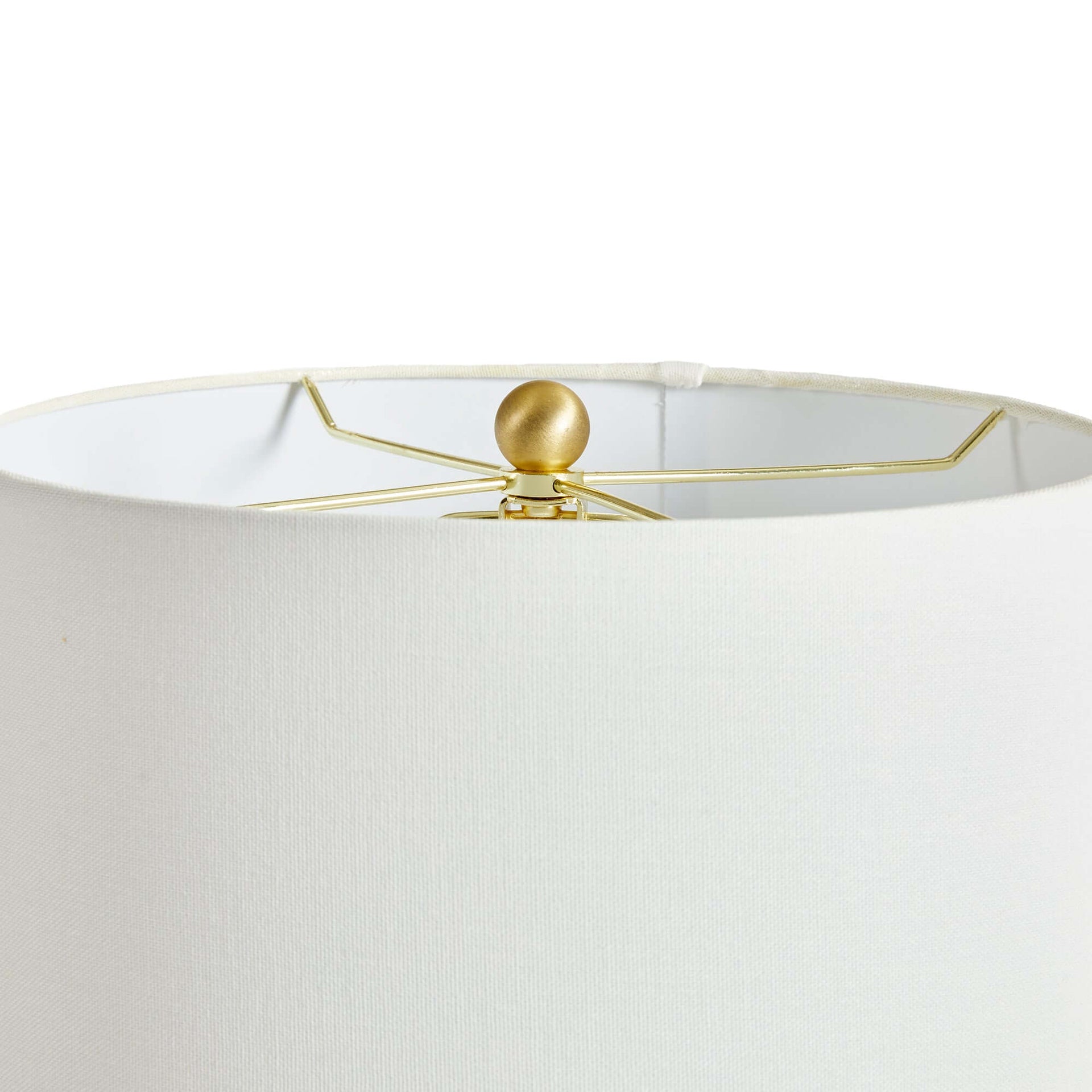 Textured Vintage Ceramic Table Lamp in White Glaze