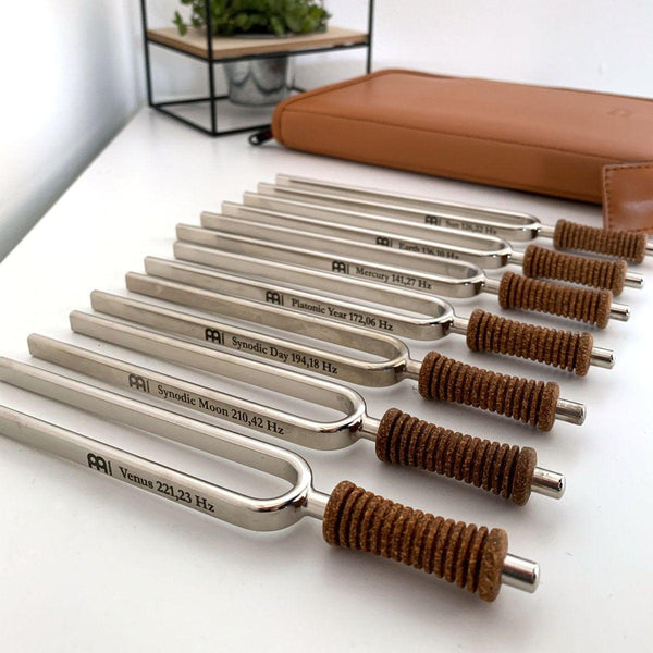 7 Chakra Healing Tuning Fork Set with Travel Case