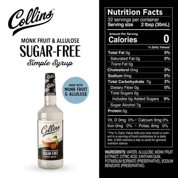 Sugar Free Simple Syrup 32 oz
