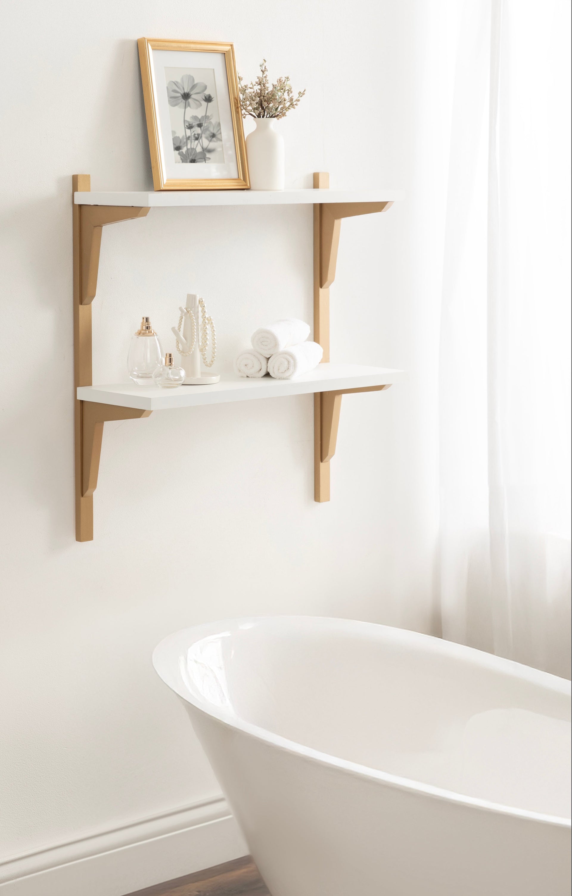 Meridien Wood Wall Shelf