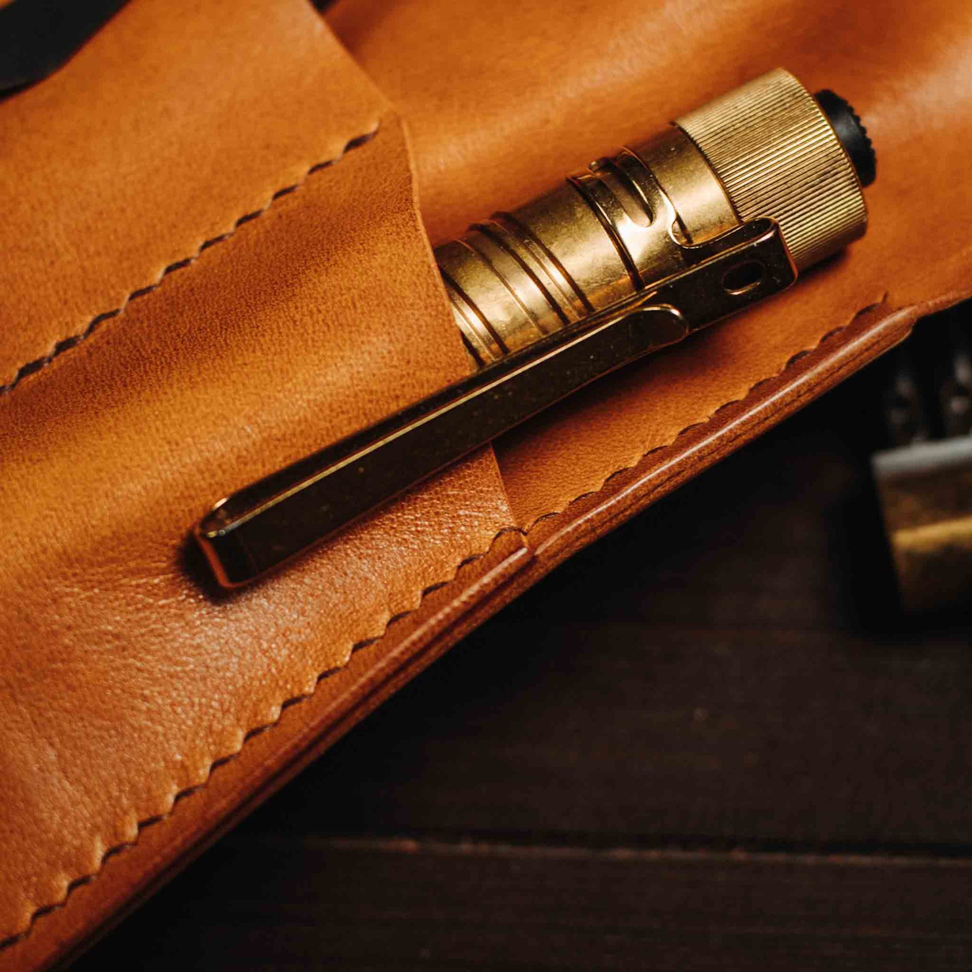 Large Pocket Organizer - First Mate Fatty | Leather Pocket Carrier | Multi-tool Pirate Goods