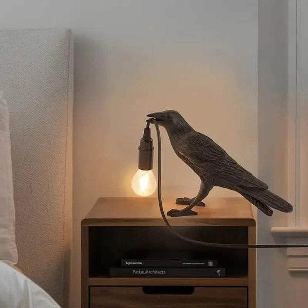 The Gothic Crow USB Port Lamp