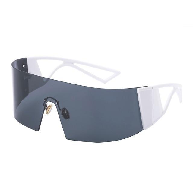 The New Sports Polarized Sunglasses UV400 Outdoor Cycling Glasses Sunglasses For Women & Men New Blue Frame Rimless Rectangle Shape  Sun Glasses For Unisex Design New Mirrored Wind Proof Sport Eyeglasses For Sunglasses