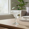 White Swirl Margarita Glass | Hand-Blown Mexican Barware