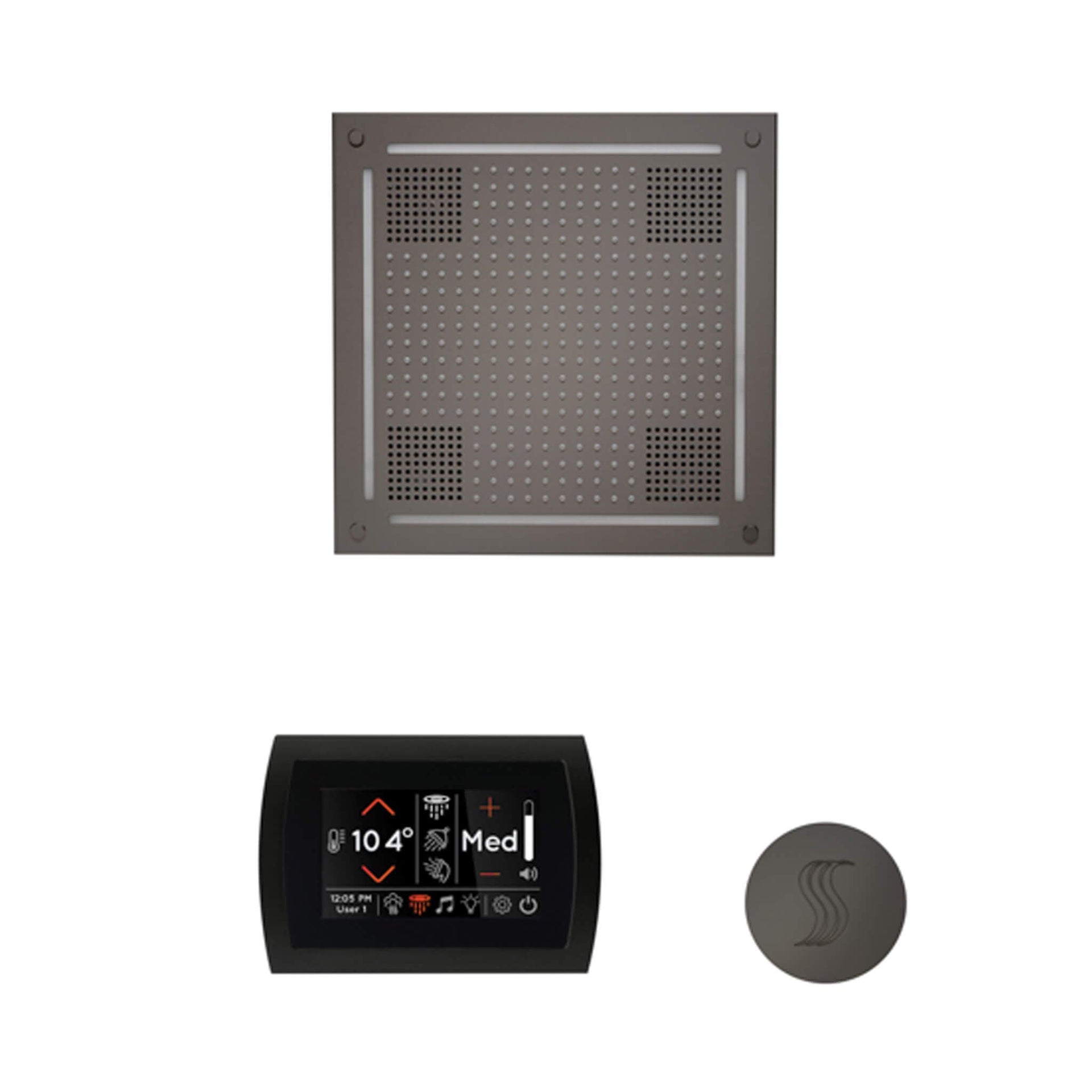 ThermaSol SignaTouch 5-Inch Display Steam Control Package With HydroVive Rainhead (SAK12821)