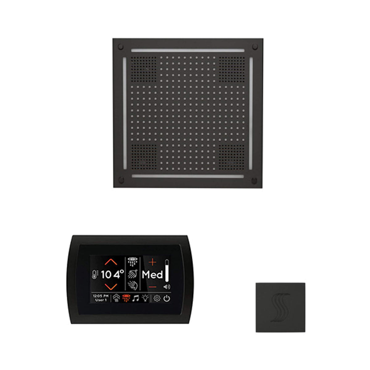ThermaSol SignaTouch 5-Inch Display Steam Control Package With HydroVive Rainhead (SAK12821)