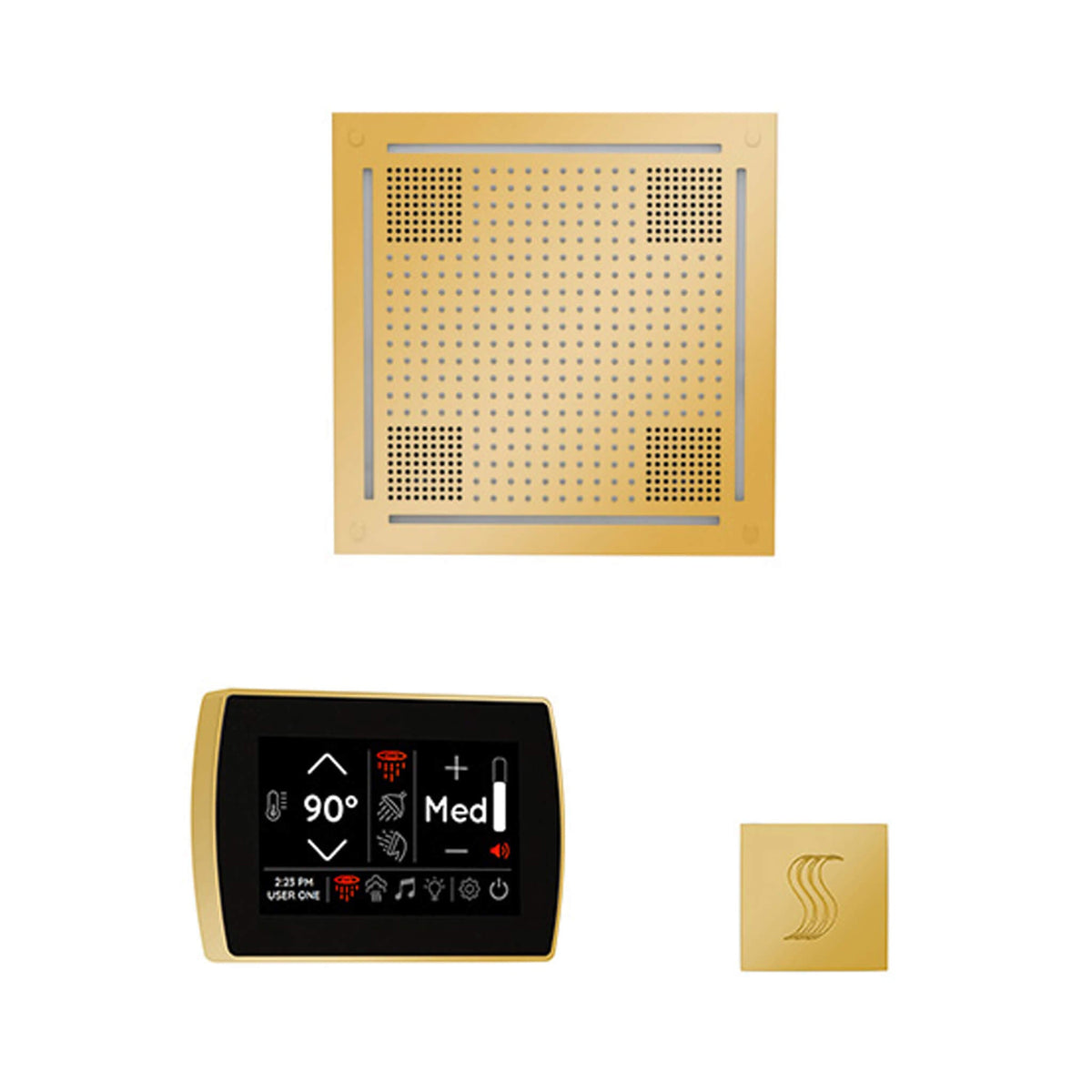 ThermaSol SignaTouch 5-Inch Display Steam Control Package With HydroVive Rainhead (SAK12821)
