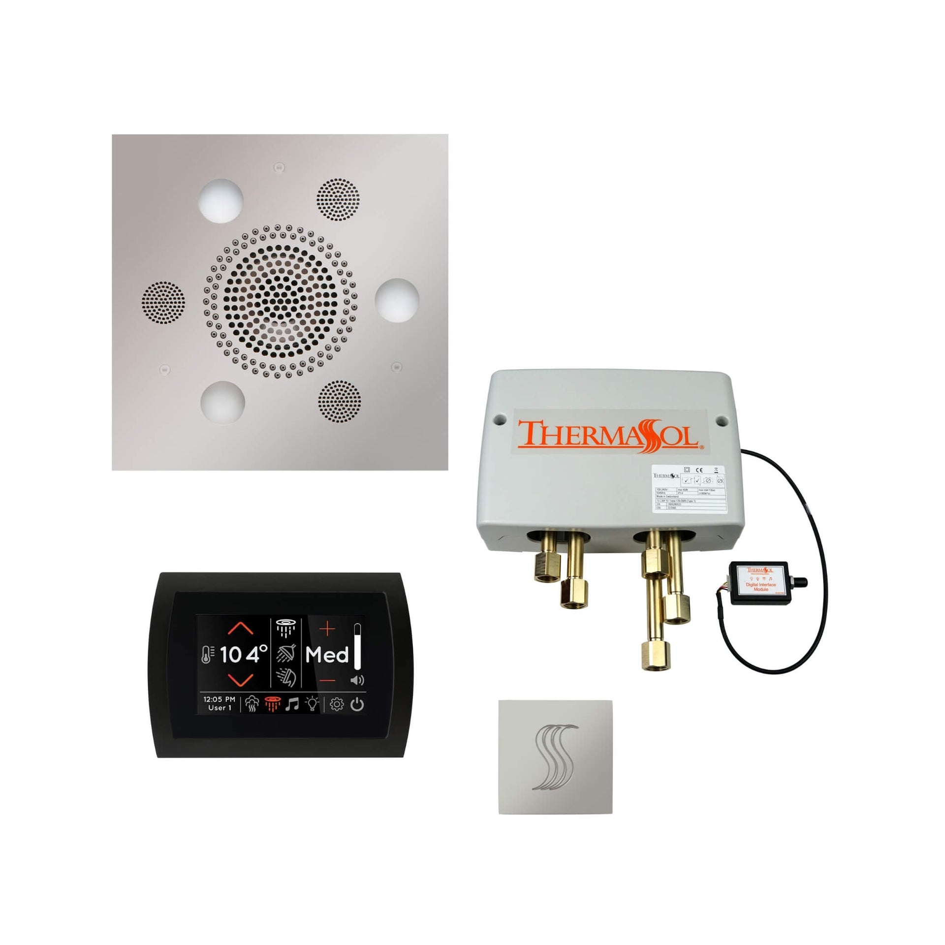 ThermaSol SignaTouch Control 5-Inch Digital Shower Steam Control Package [TWPSS] (SAK40392)